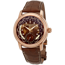Frederique Constant Classic Manufacture Worldtimer World Time Automatic Men's Watch FC-718BRWM4H4