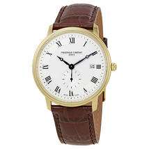 Frederique Constant Classics Slim Line Silver Guilloche Dial Men's Watch 245M5S5 FC-245M5S5