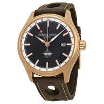 Frederique Constant Healey GMT Brown Dial Brown Leather Men's Watch FC-350CH5B4