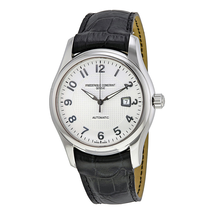 Frederique Constant Runabout Automatic Silver Dial Black Leather Men's Watch 303RM6B6 FC-303RM6B6