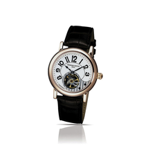 Frederique Constant Silver Dial Black Leather Men's Watch FC-910AS3H9