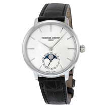 Frederique Constant Slimline Moonphase Silver Dial Men's Watch FC-703S3S6