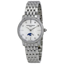 Frederique Constant Slimline Mother of Pearl Dial Ladies Watch FC-206MPWD1SD6B