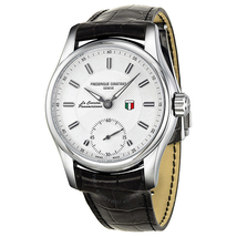 Frederique Constant Vintage Rally Silver Dial Leather Men's Watch FC-435S6B6