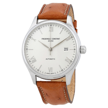 Frederique Constant Classic Silver Dial Tan Leather Men's Watch FC-303WN5B60S
