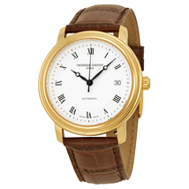 Frederique Constant Classics Automatic Silver Dial Gold-Plated Men's Watch FC-303MC3P5