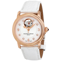 Frederique Constant Heart Beat Mother of Pearl Diamond Dial Ladies Watch FC-310HBAD2P4