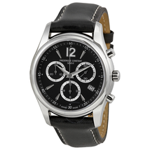 Frederique Constant Junior Chronograph Black Dial Leather Strap Men's Watch 292BS4B26