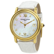 Frederique Constant Mother of Pearl Diamond Ladies Watch FC-303MPWD2P5