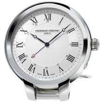 Frederique Constant Silver Dial Travel Alarm Clock FC-209MC5TC6