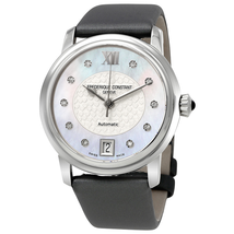 Frederique Constant Slimline Mother of Pearl Diamond Ladies Watch FC-303WHD2P6
