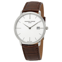 Frederique Constant Slimline White Dial Men's Watch FC-220BRS5S6