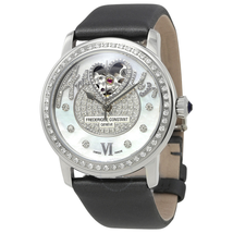 Frederique Constant White Guilloche Heart Diamond Ladies Watch FC-310SQPV2PD6