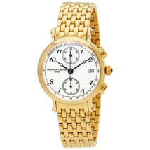 Frederique Constant Frederique Constant Classics Chronograph Silver Enamel Dial Gold-tone Ladies Watch FC-291A2R5B