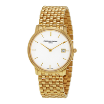 Frederique Constant Slim Line White Dial Men's Watch FC-220SW4S5B