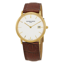 Frederique Constant Slim Line White Dial Men's Watch FC-220SW4S5