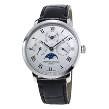 Frederique Constant Slimline Silver Dial Automatic Men's Perpetual Calendar Watch FC-775MC4S6