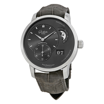 Glashutte PanoMaticLunar Moonphase Ruthenium Dial Men's Watch 90-02-43-32-05