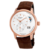 Glashutte PanoMaticLunar Silver Dial Automatic Men's Watch 90-02-45-35-04