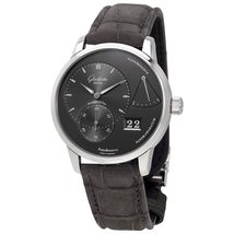 Glashutte PanoReserve Galvanised Ruthenium Dial Men's Watch 65-01-23-12-04
