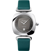 Glashutte Pavonina Galvanized Ruthenium Dial Ladies Watch 03-01-14-02-04