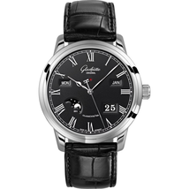 Glashutte Senator Perpetual Automatic Black Dial Men's Watch 100-02-25-12