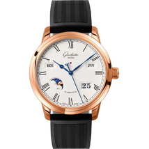 Glashutte Senator Silver Dial Automatic Men's Watch 100-02-22-05-04