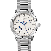 Glashutte Senator Silver Dial Automatic Men's Watch 100-02-22-12-14