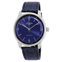 Glashutte Sixties Blue Dial Men's Watch 39-52-06-02-04