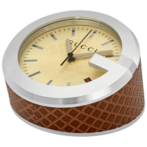 Gucci Ivory Diamond Pattern Dial Table Clock YC210005