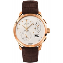 Glashutte PanoGraph Silver Dial Men's Chronograph Watch 61-03-25-15-05