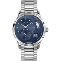 Glashutte PanoMaticLunar Blue Dial Automatic Men's Watch 90-02-46-32-70