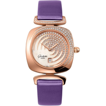 Glashutte Pavonina Enamel Dial Ladies Watch 03-01-03-15-01