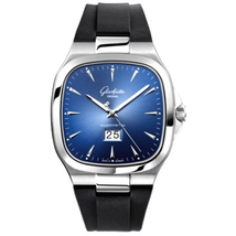 Glashutte Seventies Blue Dial Automatic Men's Watch 39-47-13-12-06