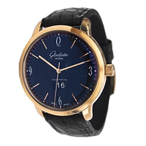 Glashutte Sixties Black Dial Automatic Men's Watch 39-47-02-01-04