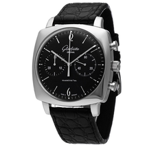 Glashutte Sixties Black Dial Chronograph Men's Watch 39-34-02-32-04