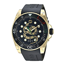 Gucci Gucci Dive Quartz Black Dial Men's Watch YA136219 YA136219