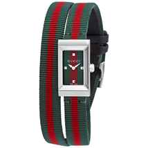 Gucci G-Frame Double Loop Nylon Ladies Watch YA147503