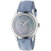Gucci Gucci G-Timeless Automatic Transparent Mother of Pearl Dial Ladies Watch YA1264113 YA1264113