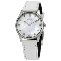 Gucci G-Timeless Mother of Pearl Dial Ladies Watch YA126597