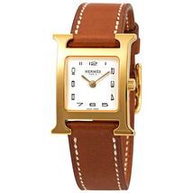 Hermes H Hour Quartz White Dial Ladies Watch 036734WW00