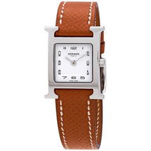 Hermes Heure H White Dial Small Ladies Watch 036702WW00