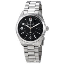 Hamilton Khaki Field Black Dial Stainless Steel Men's Watch H68551933