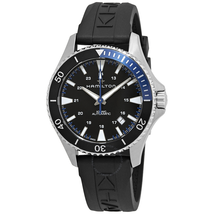 Hamilton Khaki Navy Scuba Automatic Black Dial Batman Bezel Men's Watch H82315331