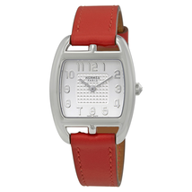 Hermes Cape Cod Silver Dial Ladies Leather Watch 042788WW00