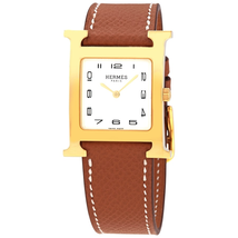 Hermes Heure H White Dial Ladies Medium Watch 036783WW00