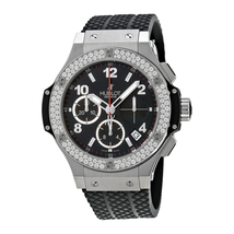 Hublot Big Bang Black Dial Black Rubber Men's Watch 341.SX.130.RX.114