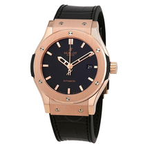 Hublot Classic Fusion 18kt Rose Gold Automatic Black Dial Men's Watch 542.OX.1180.LR