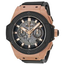 Hublot King Power Unico Black Dial Rose Gold Automatic Men's Watch 701.OQ.0180.RX