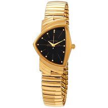 Hamilton Black Dial Ladies Gold-tone Watch H24301131